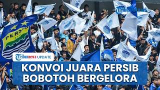 Konvoi Pesta Juara Persib Bandung, Bobotoh hingga KDM Padati Gedung Sate Rayakan Sejarah Hattrick