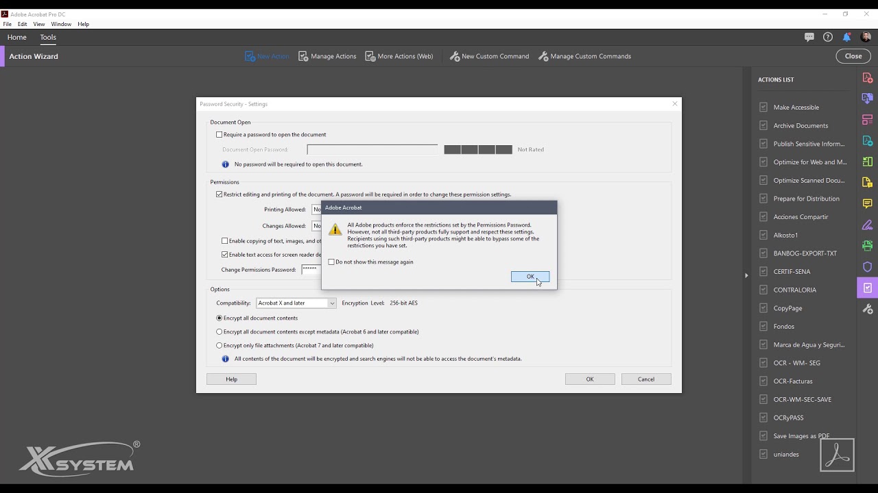 Acciones repetitivas en Acrobat DC
