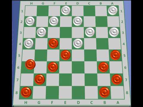 Jogo de Damas - Golpe das Negras na Abertura Cruz 02