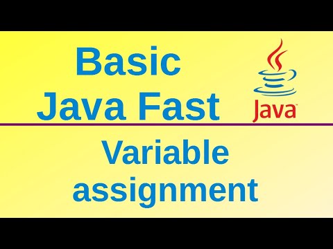 Variable Assignment Basic Java Fast 4