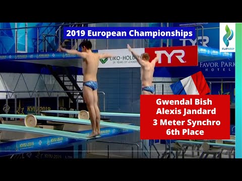 2019 Gwendal Bish & Alexis Jandard -Team France  - 3 meter springboard   European Diving Champ