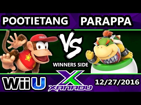 S@X 182 - PootieTang (Diddy Kong) Vs. Parappa (Bowser Jr.) - SSB4 Tournament - Smash 4
