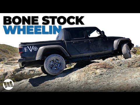 Wheelin a Bone Stock Jeep Gladiator Sport S Truck Before Transforming it into EVO OG 40