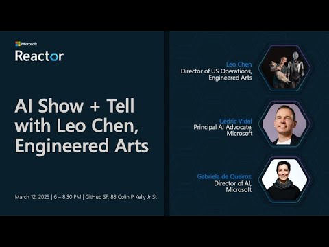 AI Show + Tell with Leo Chen, Engineered Arts