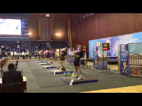 Marko Pääkkönen Jerk 2x32 kg 100 reps in IUKL World Championship 2013