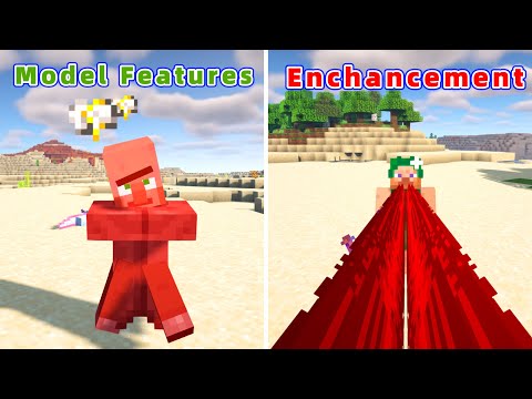 LuluBelleMC - 6 Amazing Minecraft Mods For 1.19.4 and other versions !(Entity Model Features)
