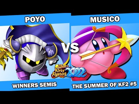Poyo (Gooey/Meta Knight) vs Musico (Archer) - Kirby Fighters 2 Tournament - Summer of KF2022 Week 5