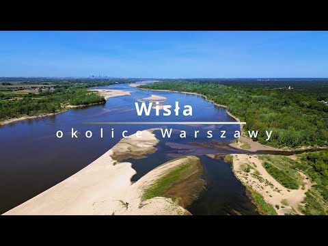 🌿 Wisła rzeka w okolicach Warszawy | ujście rzeki Świder | drone views