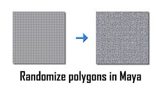 Maya Randomizing Polygons Tutorial