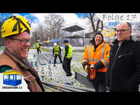 Jetzt wird’s ernst: Gerüst für den Sprecherturm – geht alles gut? | Sprecherturm 2.0