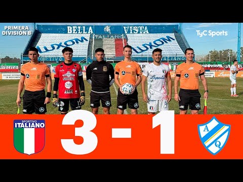 Sportivo Italiano 3-1 Argentino de Quilmes | Primera División B | Fecha 3 (Clausura)