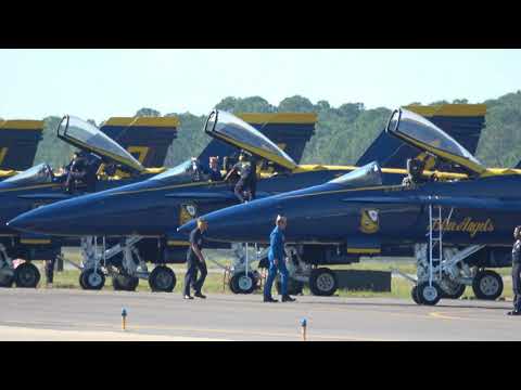 US NAVY Blue Angels Walk down , Engine Start ,Taxi out  World's Best Aerobatic Team