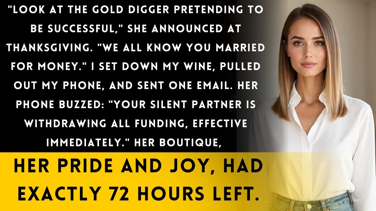 My Brother's Wife Called Me a Gold Digger—Then I Revealed I Own Her Business