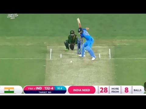 LAST 8 BALLS india need 28 runs india vs pakistan | king kohli | highlights | world cup india #india