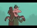 Funny bear hunting cartoon