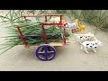 How To Make Bullock Cart Making Cow Bullock Cart From Wooden Sticks And Cardboard
