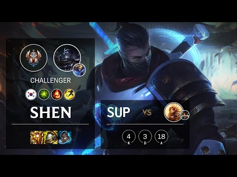 Shen Support vs Leona - KR Challenger Patch 10.24