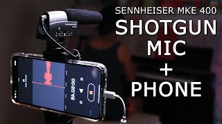 Video thumbnail for How to Record Best Vlog Audio Using Shotgun Mic on Smartphone, Sennheiser MKE 400 on iPhone #audio by iDONULL