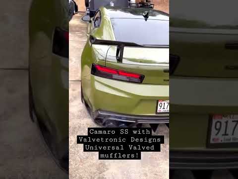 Camaro SS with Valvetronic Designs Universal Mufflers #cars #exhaust #camaro #car #chevy #chevrolet