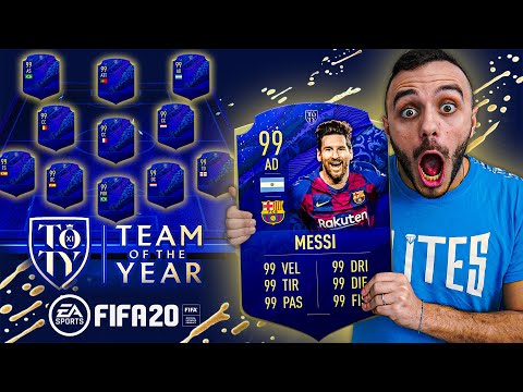 MY 11-MAN TEAM TOTY!!!!!!!!!!!!! FIFA 20 ITA