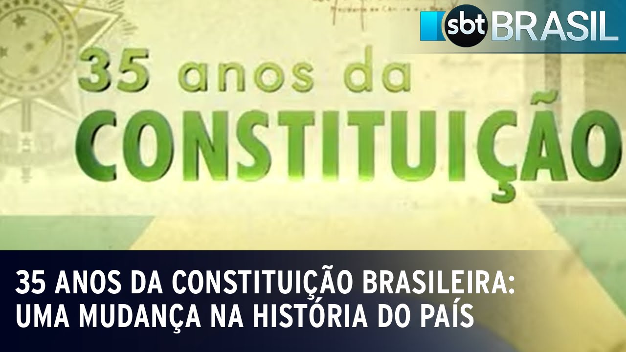 35 anos da Constituição brasileira: Uma mudança na história do país | SBT Brasil (04/10/23)