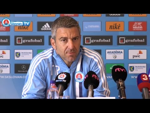 Tlačová konferencia ŠK Slovan pred zápasom s Trenčínom