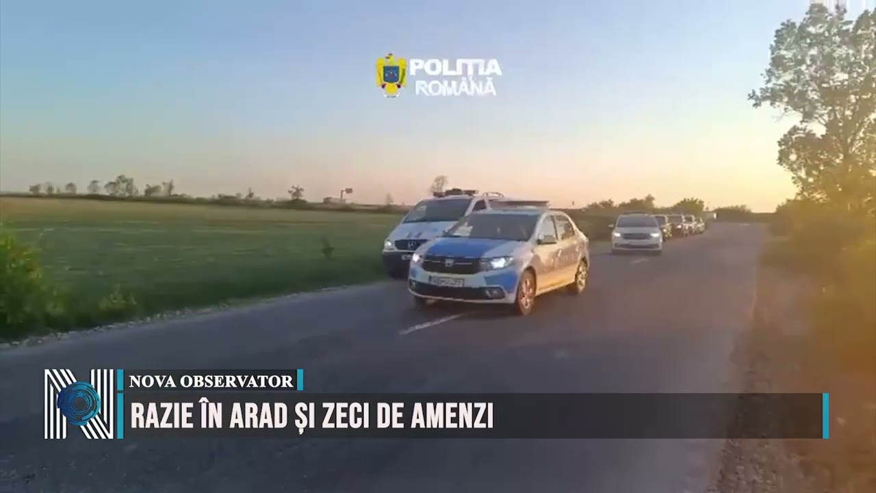 Razie în Arad și zeci de amenzi