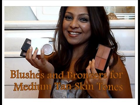 Blushes and Bronzers for Medium Tan Brown Olive Skin Tones