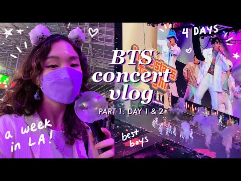 BTS in LA concert vlog pt. 1: DAY 1 & 2 - BTS concert experience, new hair, GRWM & outfits!