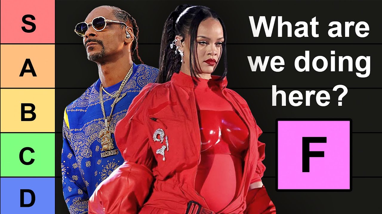 The Super Bowl Halftime Show Tier List