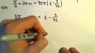 Solving Word Problems Involving Trigonometric Equations, Example 2