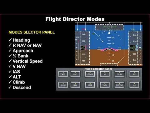 Flight Director Modes // Heading mode purpose // Flight Director With & Without Autopilot (Lesson 1)