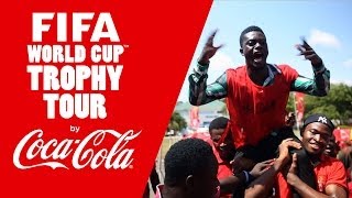 Ghana smiles with FIFA World Cup Trophy