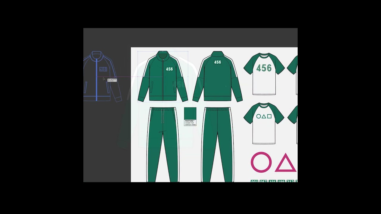 FREE Squid Game Clothing Vector Design Set for Fashion Designers | Limited Time Offer
