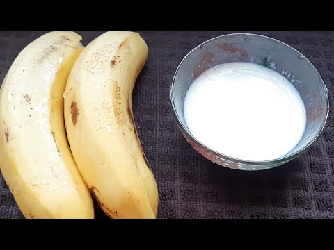 2 Banana & 2 table spoons  Milk , Quick & easy Ice cream  |Instant Quick  & Healthy Banana Ice cream
