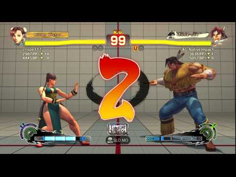 USFIV~ Chun-li (crispe117) vs.  T.Hawk (AG NativeImpact) HD