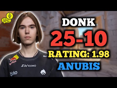 DONK (25-10) RT: 1.98 | EU FACEIT (ANUBIS) +VOICE | CS2 POV