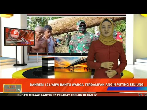 Danrem 121/ABW Bantu Korban Angin Puting Beliung di Bengkayang
