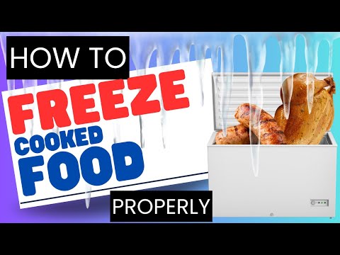 How to safely freeze cooked food! (EASY)