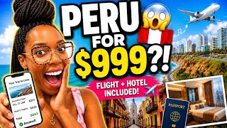 I Found a 7 Day SOLO Trip to Lima Peru for Under $1,000 😳✈️ Flight + Hotel Included!