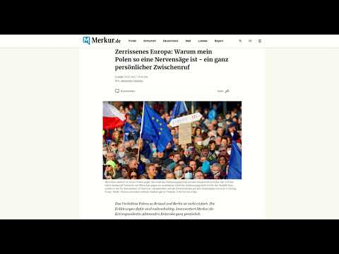 PODCAST - "Zerrissenes Europa: Warum mein Polen so eine Nervensäge ist" Persönlicher Zwischenruf