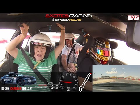 Drifting with My Mom in a Dodge Charger Hellcat (SpeedVegas)