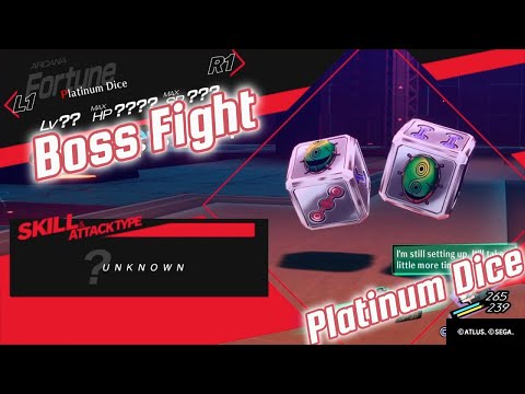 Persona 3 Reload Boss fight Platinum Dice