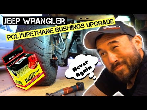 These Energy Suspension Bushings where Really Hard To Install ,This is Why / Jeep Wrangler Jk links
