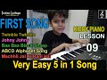 First Piano Song for Kids |Twinkle Twinkle | How to Learn Songs Easily | Lesson 09 | Indian Solfege
