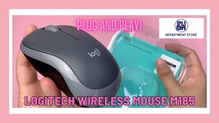 LOGITECH M185 PLUG AND PLAY WIRELESS MOUSE MADALI LANG GAMITIN MAGKANO NGA BA TO NABIBILI SA MALL?