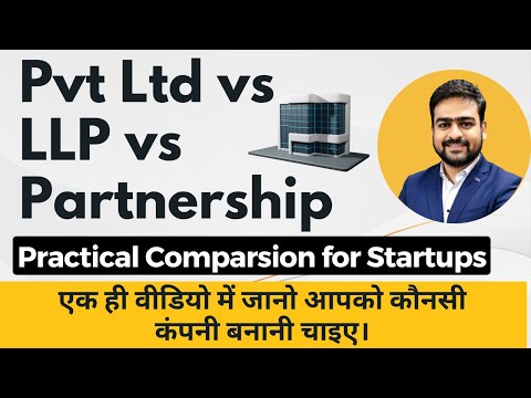 Pvt Ltd vs LLP vs Partnership Comparsion | LLP vs Private Limited Company | Pvt Ltd vs LLP Taxation