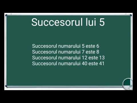 Care este succesorul numarului 5 Exemple exercitii matematica