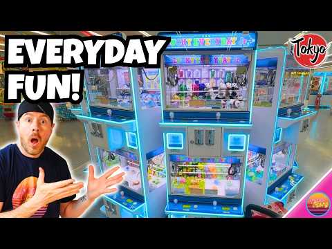 Non Stop Winning on the Mini Claw Machines at Everyday UFO in Japan!