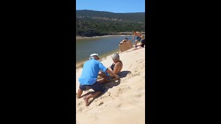 Sand Sledding at Breakneck Speed!